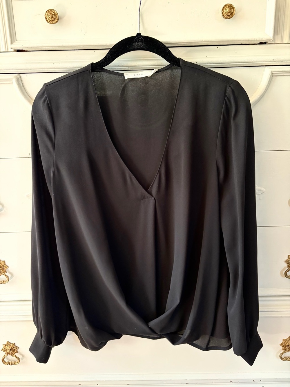 Lush Sheer Black Top